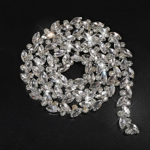 1 Yard Rhinestone Fringe Trim Rhinestone Chain Diamond Fringe Trim
