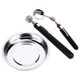 thumbnail image 2 of Magnetic Parts Tray Set, Rubber Coated Base Stainless Steel Magnetic Tool Bowl Prevent From Scratching Round Non   For Workshop, 2 of 8
