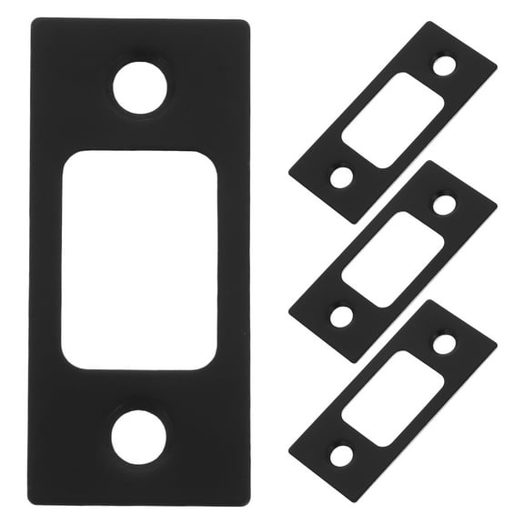 4 Pcs Lock Tongue Buckle Door Knob Handle Black Handles Gate