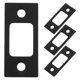 thumbnail image 4 of 4 placas de cerrojo de acero inoxidable con tornillos, placa de seguridad reforzada para puerta de entrada, placa de protección de pestillo de repuesto para puertas exteriores e interiores, 4 of 7