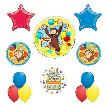 Curious George Birthday Party Supplies Balloon Bouquet Decorations