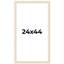 24x44 Frame White Real Wood Picture Frame Width 1.5 inches | Interior Frame Depth 0.5 inches | Barn