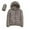 Khaki, variant on Hontri Women's Parkas Women Warm Waterproof Lightweight Jacket Hooded Windproof Winter Coat with Recycled Insulation Winter Slim Short Hooded Warm White Duck Down Coat Outerwear Pink S