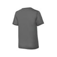 thumbnail image 4 of Sport Tek Boy's PosiCharge Competitor Cotton Touch Tee, Dark Smoke Grey, Large, 4 of 4