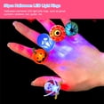 thumbnail image 2 of De Anillos De Luz De Halloween Fantasmas De Halloween Piratas Calabazas Arañas Ojos Murciélagos Anillos Favores De Fiesta Para Niños 50 Piezas Noticed HA038411-00, 2 of 6