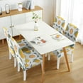 thumbnail image 3 of Lemon Dining Chair Covers Set of 4 Stretch Kitchen Chair Slipcovers Bright Yellow Fruit Print Washable Polyester Removable Seat Protector for Fresh Home Decor, 3 of 7