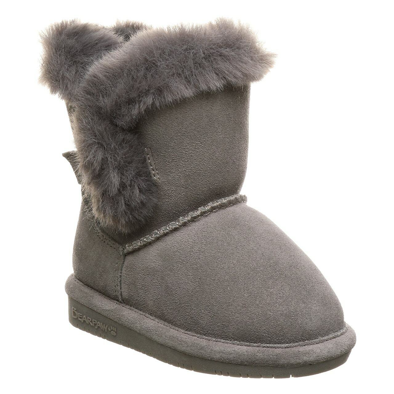 Bearpaw Gray Fog Betsey Toddler Boots, Size 10 - Walmart.com