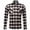 Coffee, variant on IROINNID Shirt with Pocket for Men Autumn Slim Fit Long Sleeve Turndown Lattice Top Blouse Shirt,White