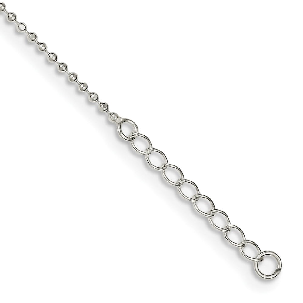 Auriga 925 Sterling Silver Faith Anklet 10inch for Women