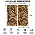 thumbnail image 2 of Blackout Kids Curtains,Yellow and Brown Of Leopard Print Childrens Insulated Curtains Set Of 2,Bedroom Essentials,Toddler Room Decor 42"x84", 2 of 5