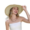 thumbnail image 1 of Chapeau Fedora Chapeau Rigide avec Visière Rétractable Chapeau de Camping pour Femmes Chapeaux pour Femmes Chapeaux pour Femmes Chapeau de Plage pour Femmes Chapeau Extérieur pour Femmes Sombrero Imperméable Été Fedora Grand Bord Chapeau de Soleil, 1 of 4