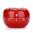 thumbnail image 2 of Tomato Shaped Mechanical 60 Minutes Countdown Timer Kitchen Baking Helper Red, 2 of 7