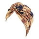 thumbnail image 5 of Turbantes de estilo bohemio sweethay para mujer con diseño elástico gorro para dormir Cadena leopardo oro, 5 of 6