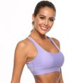 thumbnail image 3 of Women's Sports Bras Elasticity Breathable Sports bra Beautiful back Fitness Yoga Vest Comfortable Bras for Women Purple XL, 3 of 8