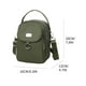 thumbnail image 2 of Bolsa de teléfono móvil de varios compartimentos en verde militar: Bolso de hombro impermeable para mujeres, Bolso mensajero, Bolso casual de tela, Oxford, para mujeres, 2 of 2