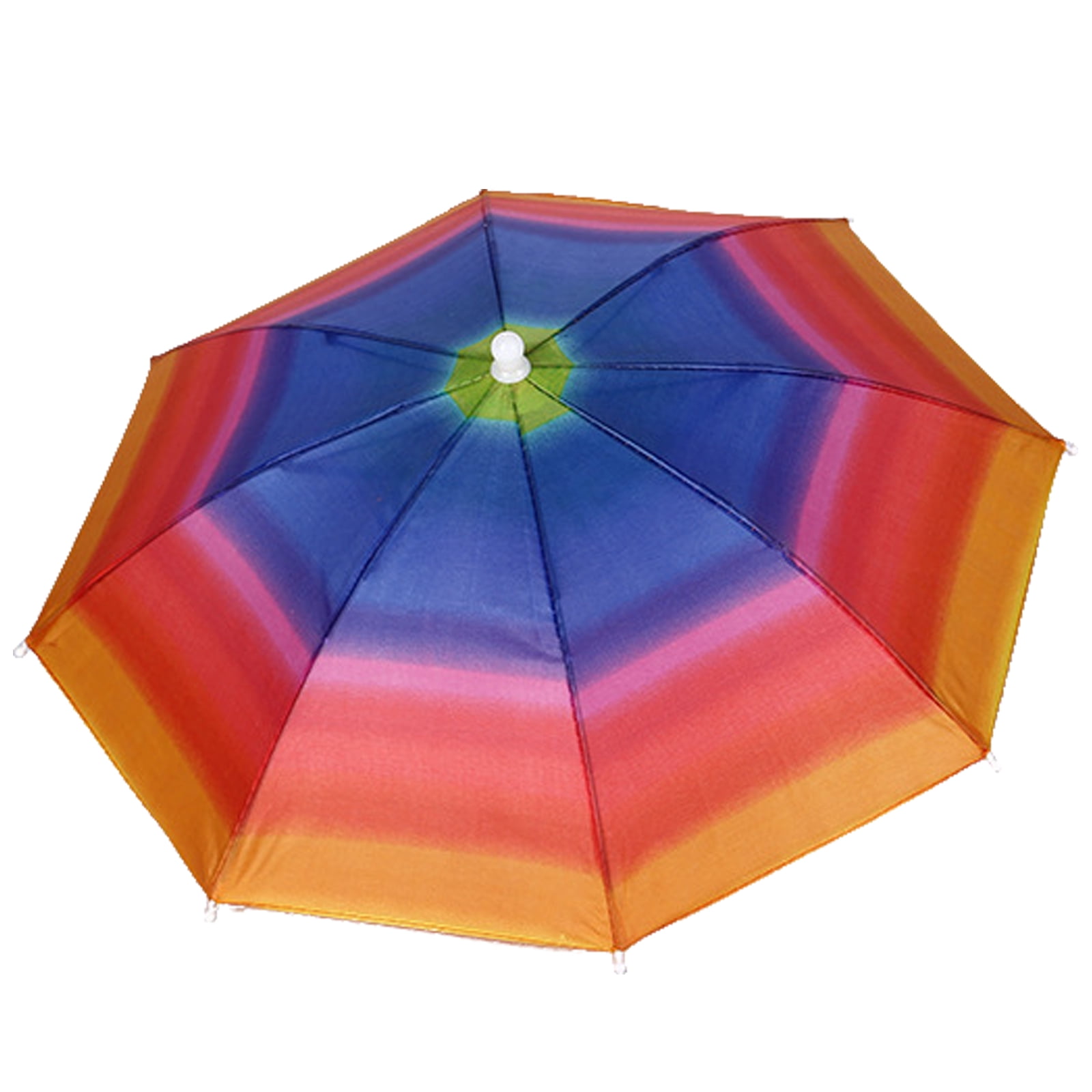 Summer Folding Umbrella Hat Windproof Sunshade Rain Gear Beach Head