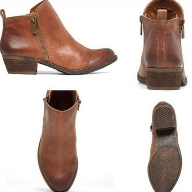 Lucky brand womens shop ankle boots low heel