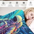 thumbnail image 3 of BCIIG Jellyfishes Warm Lightweight Fleece Blanket Soft Flannel Blanket for All Seasons Living Rooms Sofa Decor Cow Gifts - 3 Sizes 50x60in, 3 of 6