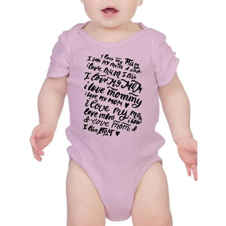 

I Love Mommy Bodysuit Infant -Smartprints Designs Newborn