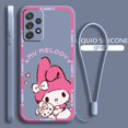 thumbnail image 1 of Kuromi Melody dibujos animados para Samsung Galaxy A73 A54 A34 A53 A33 A52 A32 A22 A71 A51 A21S A03S 4G 5G funda de teléfono de cuerda líquida Fundas xuanjing  unisex, 1 of 2