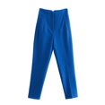 thumbnail image 1 of Pantalones TRAF para mujer, pantalones negros Beige de cintura alta para mujer, ropa de oficina, ropa de calle, pantalones Y2k, pantalones de moda para mujer primavera 2022 Tan Jianjun unisex, 1 of 2