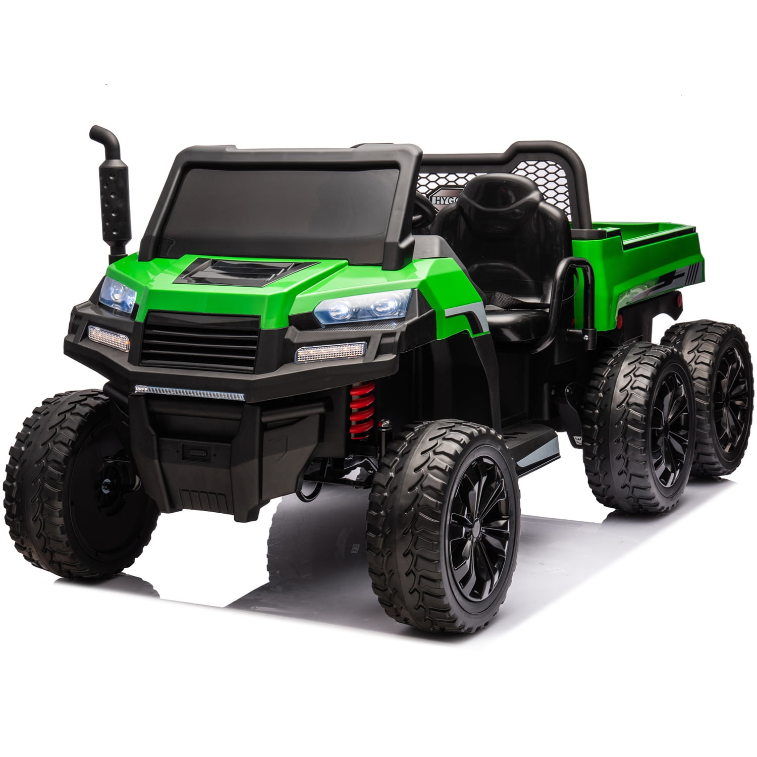 CIPACHO 24V UTV Kids Ride On Truck with Dump Bed, Electric Kids Car 4WD with 6 Wheels 2-Seater, Foam Tires, Suitable for Off-Roading, Remote Control, Green CIPACHO 24V UTV Kids Ride On Truck with Dump Bed, Electric Kids Car 4WD with 6 Wheels 2-Seater, Foam Tires, Suitable for Off-Roading, Remote Control, Green