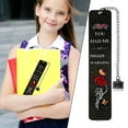 thumbnail image 3 of Dark Romance Reading Chain Bookmark, Plastic, Slim Design for Books Journals, Gift for Book Lovers, 3 of 9