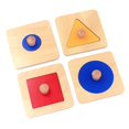 thumbnail image 1 of Bloques de apilamiento y clasificación de formas geométricas, rompecabezas, juguetes Montessori para niños en edad preescolar Estilo B, 1 of 8