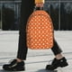 thumbnail image 2 of Easygdp Orange And White Polka Dot Mochila Ligera de 15 Pulgadas para Estudiantes, Mochila Cómoda para la Escuela y Viajes, Correas Ajustables, 2 of 6
