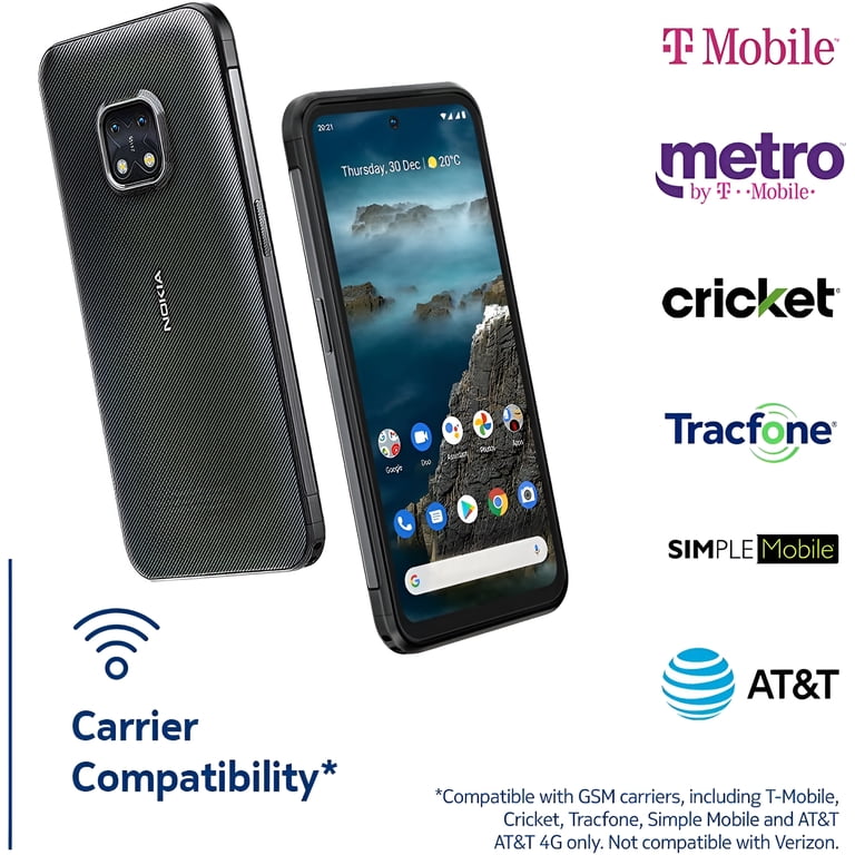 Nokia XR20 Unlocked Android Cell Phone - 6 GB, 128 GB, DS, Granito