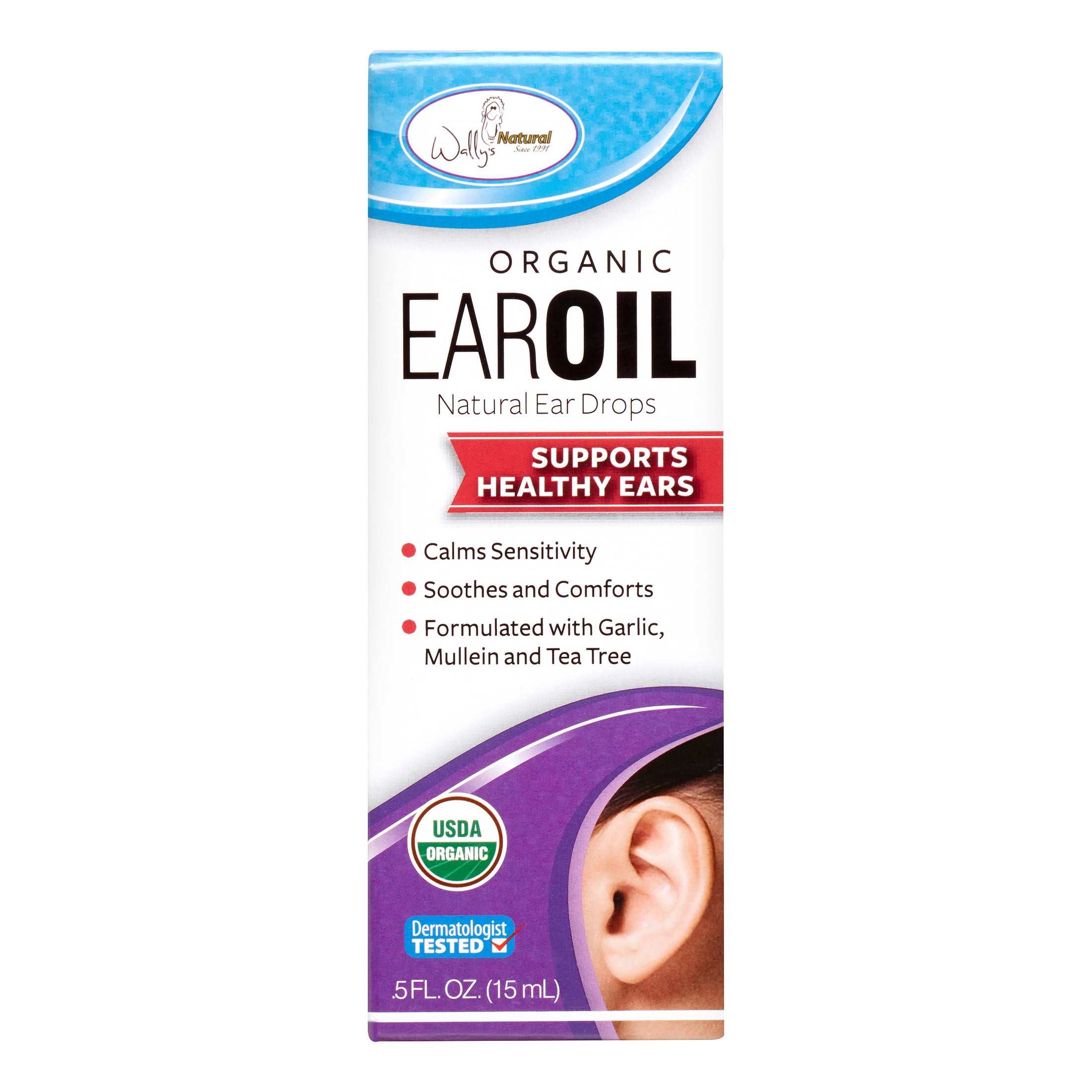 Wally's Organic Ear Oil, 0.5 Ct