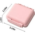 thumbnail image 2 of 2 Pack Travel Pill Box, Portable Removable Double-Layer Pill Box, Moisture-Proof Small Pill Box (Pink), 2 of 5