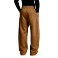 thumbnail image 4 of Sweatpants For Men Drawstring Open Bottom Wide Leg Sweat Pants Casual Fashion Streetwear Athletic Lounge Pants, 4 of 4