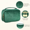 thumbnail image 5 of Unique Bargains Velvet Makeup Bag Multifunctional Cosmetic Bag for Women Suitable for Lipstick Eye Shadow Green, 5 of 7