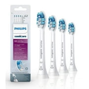 G2 Premium Plaque Control Replacement Toothbrush Heads Compatible with Philips Sonicare Protective Clean Electric Toothbrush, for 9034 White Toothbrush replacement head, 4 Pack