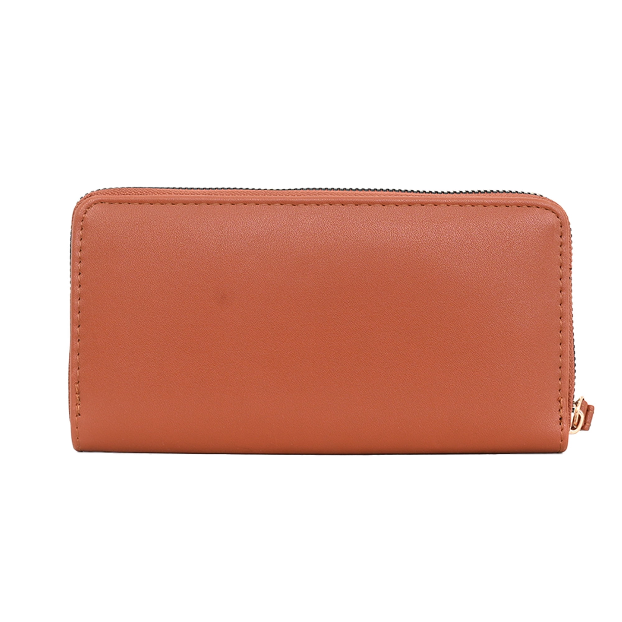Alexis Bendel Women's Wristlet Wallet Front Zip, Card Holders, 2 Cash Pockets, Phone Slot
