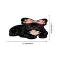 thumbnail image 3 of Funny 2D Animal Shaped Floor Mat, Soft Non-Slip Fleece Door Rug for Entryway Bedroom Bathroom, Cute Pet Print Indoor Carpet, 23.6 x 15.12 Inch Multicolor, 3 of 6