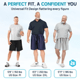 thumbnail image 6 of Men's Ice Stretch Quick Dry Shorts, Zip Pocket Quick Dry Sports Shorts, Men's Plus Size Ice Stretch Shorts, 6 of 7