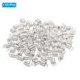 thumbnail image 3 of Unique Bargains Embouts de Cordon, 100 Pcs Embouts de Ressorts Métalliques 5x9mm Embouts de Terminators Argent Blanc, 3 of 5
