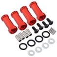 thumbnail image 1 of 8X 12mm Aluminium Roue Hexagonale Adaptateurs Long 29mm Extension RC Pièces de Conversion de Voiture pour 1/12 12428 12423 Rouge, 1 of 7