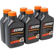 6 Pack of Echo PowerBlend Gold 2-Stroke Engine Oil 6.4 oz Bottle 50:1 Mix for 2.5 Gallons 6450025S-6PK