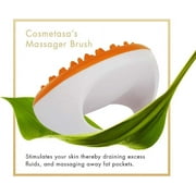 Cosmetasa Hot Cream Massage Gel 87% Organic Cellulite Cream with Massager Mitt, 16.9 fl oz
