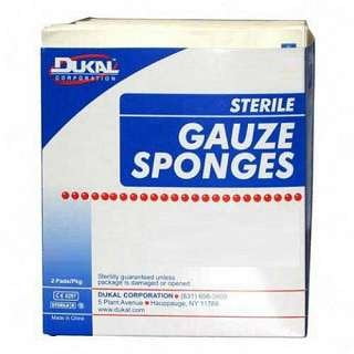 Éponges en Gaze Stériles 12 Plis 4 Pouces X 4 Pouces