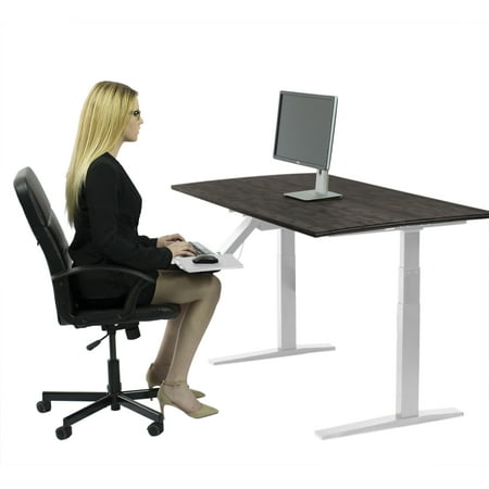 Rise Up Dual Motor Electric Bamboo Standing Desk 60x30a Desktop Tall Ergonomic Motorized Height Adjustable Sit To Stand Up Home Commercial Office Computer Workstation Modern Lift Raising With Memory Walmart Canada