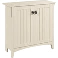 thumbnail image 5 of Small Storage Cabinet with Doors and Shelves, Antique White, 2-Door Accent Chest for Home Office, Living Room, Entryway, 5 of 6