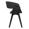 thumbnail image 3 of Hawthorne Collections 19"H Fabric Dining Chair in Black Brush and Charcoal, 3 of 5