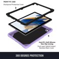 thumbnail image 3 of Galaxy Tab A8 (10.5") Case (SM-X200) - TECH CIRCLE [Cute Butterfly Pattern] Shockproof Kickstand Kids Proof Rugged Case with [Shoulder Strap] for 2022 Samsung Galaxy Tab A8 10.5-Inch Tablet, Purple, 3 of 8