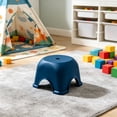 thumbnail image 3 of Step Stool, Low Plastic Bathroom Stool with Non Slip Base, Shower Stool for Bathroom and Stepping Stool for Adults, Small Foot Stool for Living Room, Space Saving Multipurpose Home Stool, 3 of 3