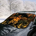 thumbnail image 2 of FORUDESIGNS Turtle Hibiscus Print Thicken Car Windshield Snow Cover, All-Weather Auto Winter Frost Cover Waterproof Sunshade Snow Cover, 55.9 × 37.7 inches, Fits Truck, Van, SUV, 2 of 6