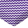 SheetWorld Fitted 100% Cotton Percale Play Yard Sheet Fits BabyBjorn Travel Crib Light 24 x 42, Purple Chevron Zigzag